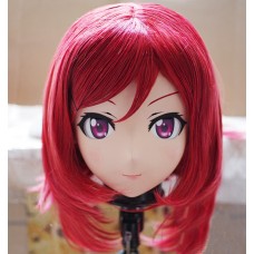 (KM0251)Female/Girl Resin 3/4 Head Japanese Cartoon Character Maki Nishikino Cosplay Crossdress Kigurumi Mask 